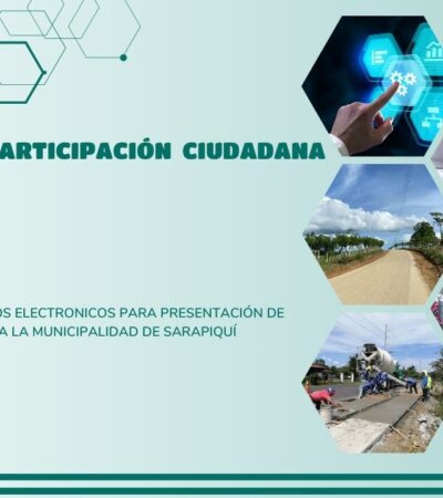 FORMULARIOS ELECTRONICOS PARA PRESENTACIÓN DE PROYECTOS A LA MUNICIPALIDAD DE SARAPIQUÍ