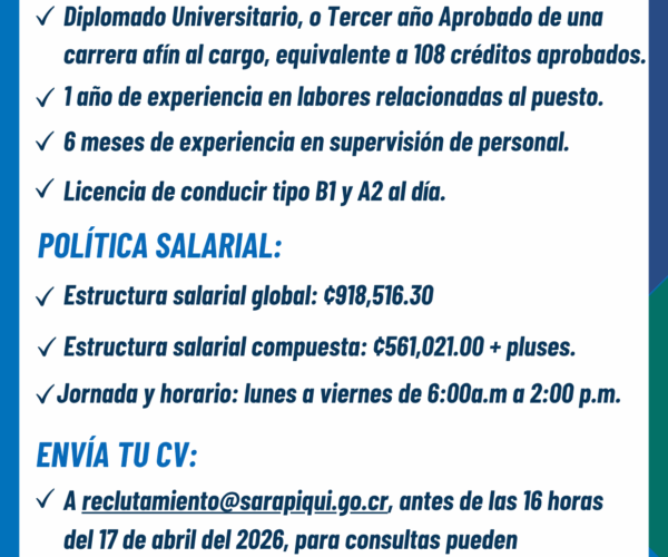 CONCURSO EXTERNO N° 05-2026