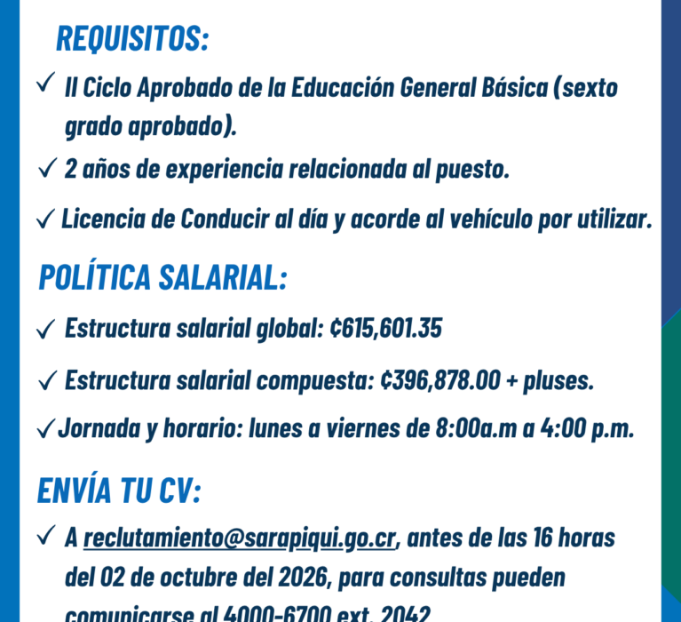 CONCURSO EXTERNO N° 15-2026